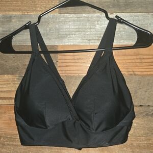 Torrid Black Supportive Swim Top